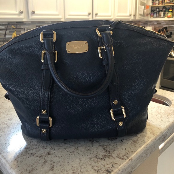 Michael Kors Handbags - Michael Kors Navy Blue Blue Satchel Handbag